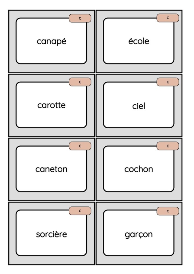 Temps 4 — Atelier les valeurs de la lettre C 